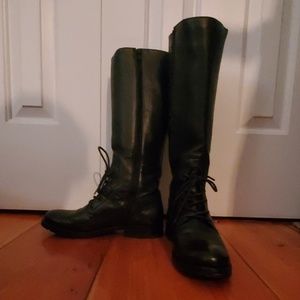 Natalie Knee High Combat Frye Boots